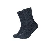 Socken CAMANO "2er Pack", Herren, Gr. 35-38, schwarz, 75% Polyacryl, 16% Polyester, 7% Wolle, 2% Elasthan, meliert, Socken Socken (66217135-35) schwarz