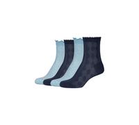 Socken CAMANO "4er Pack", Damen, Gr. 35-38, angel falls, 72% Viskose, 20% Polyamid, 6% Seide, 2% Elasthan, Argyle-Muster, Socken Socken, 4er Pack Extra weiche Bündchen ohne Druckgefühl, mit verstärkte