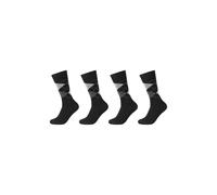 Socken CAMANO "4er Pack", Herren, Gr. 39-42, beige (fog), 80% Baumwolle, 17% Polyamid, 3% Elasthan, Argyle-Muster, Socken Socken (51733545-39) fog
