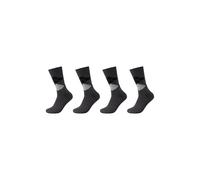 4er Pack camano Soft Classic Argyle Crew Socken Herren 0008 - anthracite 39-42