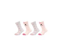 Socken CAMANO "Socken 4er Pack", Damen, Gr. 31-34, rosa (pink dogwood), 98% Polyester, 2% Elasthan, gemustert, Socken Socken (31399205-31) pink dogwood