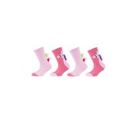 Socken CAMANO "4er Pack", Mädchen, Gr. 35-38, pink (shocking pink), 98% Polyester, 2% Elasthan, gemustert, Socken Socken (36218122-35) shocking pink