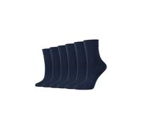 Socken CAMANO "6er Pack", Damen, Gr. 35-38, blau (navy), 89% Polyamid, 11% Elasthan, uni, Socken Socken, 6er Pack, mit Wohlfühlbund, 40 DEN - semi transparent (90933235-35) navy