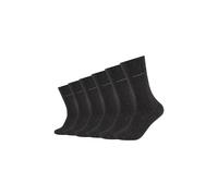 Socken CAMANO "6er Pack", Herren, Gr. 47-49, schwarz (anthrazit melange), 80% Baumwolle, 17% Polyamid, 3% Elasthan, uni, Socken Socken (54488423-47) anthrazit melange