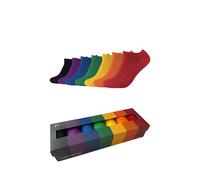 Sneakersocken CAMANO "comfort", Damen, Gr. 39-42, bunt (rainbow), Baumwollmischung, unifarben, normal, Socken Sneakersocken, mit flachen Nähten (11592201-39) rainbow