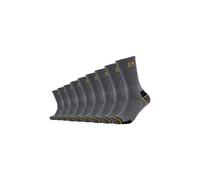 Camano Unisex Crew Online Work Socks 9p, dark grey melange, 39-42 EU