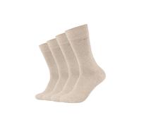 Socken CAMANO "bamboo 4er Pack", Herren, Gr. 43-46, beige (nature melange), 80% Viskose, 19% Polyamid, 1% Elasthan, uni, Socken Socken (70089968-43) nature melange