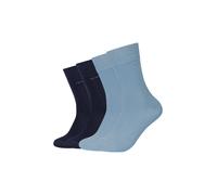 Socken CAMANO "ca-soft", Damen, Gr. 35-38, blau (ashley blau), Baumwollmischung, unifarben, normal, Socken Socken, mit verstärktem Fersen- und Zehenbereich (85781305-35) ashley blau