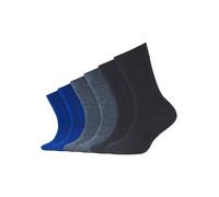 Camano Kinder Kindersocken ideal für aktive Mädchen und Jungen natürliche Baumwolle optimaler Sitz beständig 6er Pack 35/38 blue