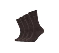 Socken CAMANO "ca-soft", Damen, Gr. 35-38, braun (dunkelbraun, meliert), Baumwollmischung, meliert, normal, Socken Socken, mit verstärktem Fersen- und Zehenbereich (15742841-35) dunkelbraun, meliert
