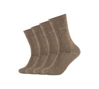 Socken CAMANO "ca-soft", Damen, Gr. 39-42, gelb (camel, meliert), Baumwollmischung, meliert, normal, Socken Socken, mit verstärktem Fersen- und Zehenbereich (79700936-39) camel, meliert