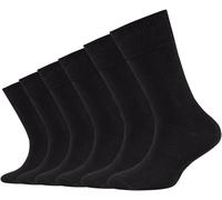 Socken CAMANO "ca-soft", Damen, Gr. 39-42, schwarz, Baumwolle, Elasthan, Polyamid, unifarben, normal, Socken Socken, mit Komfortbund und gepolsterten Zehen-/Fersenbereich (17800329-39) schwarz