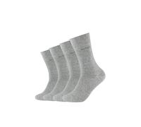Socken CAMANO "ca-soft", Herren, Gr. 35-38, grau (hellgrau, meliert), Baumwollmischung, melange, meliert, normal, Socken Socken, mit verstärktem Fersen- und Zehenbereich (17460334-35) hellgrau, melier