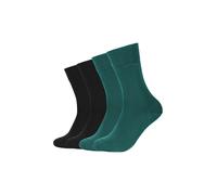 Socken CAMANO "ca-soft", Herren, Gr. 35-38, schwarz (botanical garden), Baumwollmischung, unifarben, normal, Socken Socken, mit verstärktem Fersen- und Zehenbereich (58089302-35) botanical garden