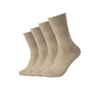 Camano Herren Online Men Mercerised Cotton 4er Pack Socken, Sand, 39/42
