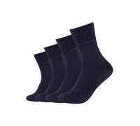 Socken CAMANO "ca-soft", Damen, Gr. 43-46, blau (dunkelblau, meliert), Baumwollmischung, melange, meliert, normal, Socken Socken, mit verstärktem Fersen- und Zehenbereich (73507621-43) dunkelblau, mel