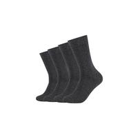 Socken CAMANO "ca-soft", Herren, Gr. 43-46, grau (anthrazit, meliert), Baumwollmischung, meliert, normal, Socken Socken, verstärkter Fersen- und Zehenbereich (78059664-43)
