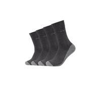 Socken CAMANO "ca-soft", Herren, Gr. 47-49, grau (anthrazit, meliert), Baumwollmischung, mehrfarbig, meliert, normal, Socken Socken, mit leichter Polsterung (24581545-47) anthrazit, meliert