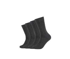 Socken CAMANO "ca-soft", Jungen, Gr. 43-46, grau (anthrazit, meliert), Baumwollmischung, meliert, normal, Socken Socken, verstärkter Fersen- und Zehenbereich (78059664-43) anthrazit, meliert