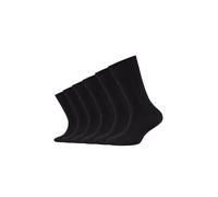 Socken CAMANO "ca-soft", Mädchen, Gr. 27-30, schwarz, Baumwolle, Elasthan, Polyamid, unifarben, normal, Socken Socken, mit Komfortbund und gepolsterten Zehen-/Fersenbereich (17800329-27) schwarz