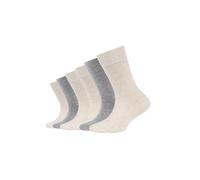 Socken CAMANO "ca-soft", Mädchen, Gr. 31-34, beige (nature mix), Baumwolle, Elasthan, Polyamid, normal, Socken Socken, mit Komfortbund und gepolsterten Zehen-/Fersenbereich (50030912-31) nature mix