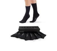Socken CAMANO "comfort", Damen, Gr. 39-42, schwarz, Baumwolle, Elasthan, Polyamid, unifarben, normal, Socken Socken, in langer Form, mit Geschenkbox (12098356-39) schwarz