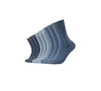 Socken CAMANO "comfort", Damen, Gr. 43-46, denim melange, Baumwollmischung, normal, Socken Socken, mit verstärktem Fersen- und Zehenbereich (49728644-43) denim melange
