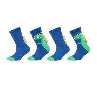 Socken CAMANO "COSY FANCY APPLICATION SOCKS", Damen, Gr. 35 (38), blau, Elasthan, Polyester, unifarben, Socken Socken, mit elastischem Bund (40077807-35) blau