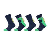 Socken CAMANO "COSY FANCY APPLICATION SOCKS", Damen, Gr. 31-34, blau, Elasthan, Polyester, unifarben, Socken Socken, mit elastischem Bund (40077807-31) blau