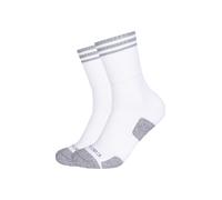 Sportsocken CAMANO "Socken 2er Pack", Damen, Gr. 35-38, weiß, 64% Polyester, 34% Polyamid, 2% Elasthan, gestreift, Socken Sportsocken, 2er Pack Mesh-Belüftung sorgt für ideales Fußklima, Mittelfuß-Bog
