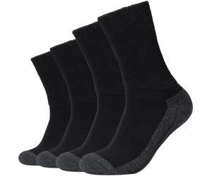 Socken CAMANO "function", Herren, Gr. 39-42, grau (weiß, grau), Obermaterial: 60% Baumwolle, 37% Polyester, 2% Elasthan, 1% Polyamid, Colorblocking, Socken Socken, perfekte Feuchtigkeitsregulation (40