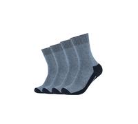 Socken CAMANO "function", Kinder, Gr. 39-42, blau (hellblau, navy), Materialmix, mehrfarbig, meliert, normal, Socken Socken, mit feuchtigkeitsregulierendem Material (86411851-39) hellblau, navy