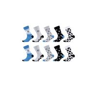 Socken CAMANO "Socken 10er Pack", Damen, Gr. 27/30, schwarz, 55% Baumwolle 43% Polyester 2% Elasthan, gemustert, Socken Socken (50063829-27) schwarz