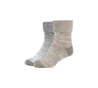 2er Pack camano Mouline Cosy Crew Socken Damen 9390 - skyrocket 39-42