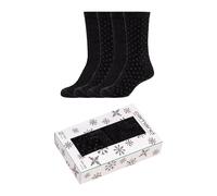 4er Pack camano Cosy Shiny Socken Damen 9999 - black 35-38