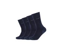 Socken CAMANO "Socken 4er Pack", Damen, Gr. 39-42, blau (navy), 80% Baumwolle, 17% Polyamid, 3% Elasthan, Colorblocking, Socken Socken (17005026-39) navy