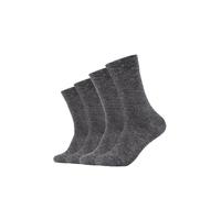 Camano Socken ca-soft 4er Pack Bund ohne Gummidruck grey 43-46