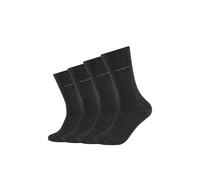 Socken CAMANO "Socken 4er Pack", Damen, Gr. 43-46, grau (anthrazit), 80% Baumwolle, 17% Polyamid, 3% Elasthan, uni, Socken Socken (35207933-43) anthrazit