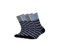 Socken CAMANO "Socken 4er Pack", Damen, Gr. 23/26, grau (dunkelgrau melange), 45% Viskose 35% Polyester 17% Polyamid 3% Elasthan, Socken Socken (96997138-23) dunkelgrau melange