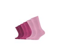 6er Pack camano Soft Originals Bio-Baumwolle Crew Socken Kinder 4170 - orchid smoke 35-38