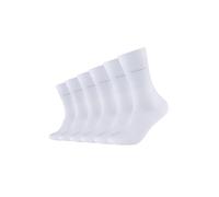 Camano Unisex Socken 6er Pack 43/46 white