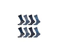 Socken CAMANO "Socken 8er Pack", Damen, Gr. 27/30, blau, 78% Baumwolle 20% Polyamid 2% Elasthan, uni, Socken Socken (51609524-27) blau