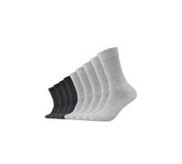Socken CAMANO "Socken 9er Pack", Damen, Gr. 35-38, grau (light grau melange anthrazit), 70% Baumwolle, 20% Polyamid, 7% Polyester, 3% Elasthan, uni, Socken Socken (23539402-35) light grau melange anth