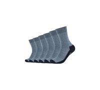 Socken CAMANO "Sportsocken 6er Pack", Damen, Gr. 43/46, blau (navy), 47% Polyester, 37% Baumwolle, 15% Polyamid, 1% Elasthan, Colorblocking, Socken Socken (86170361-43) navy