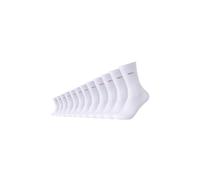 Socken CAMANO "Tennissocken Classics 12er Pack", Damen, Gr. 39/42, weiß, 78% Baumwolle, 19% Polyester, 3% Elastodien, uni, Socken Socken, 12er Pack Gekämmte Baumwolle für weichen Komfort, Weiche Zehen
