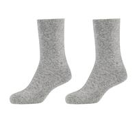 Socken CAMANO "warm & cozy", Damen, Gr. 35 (38), grau (light grau melange), Obermaterial: 45% Wolle, 31% Polyamid, 23% Viskose, 1% Elasthan, meliert, Socken Socken, CREW SOCKS (39406167-35) light grau