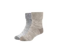 2er Pack camano Mouline Cosy Crew Socken Damen 9390 - skyrocket 39-42