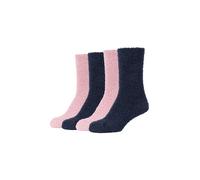 Socken CAMANO "warm & cozy", Damen, Gr. 39-42, rosa (schwarz saphire), Elasthan, Polyester, unifarben, normal, Socken Socken, bequem, weich, soft, kein Einschneiden, winter warm cozy (30478200-39) sch