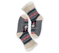 Socken CAPELLI NEW YORK "Haussocken blue combo", Damen, Gr. 35-38, navy combo, Polyester, gemustert, mehrfarbig, Socken Socken, rutschsicher, feinstrick, warm gefüttert (24079125-35) navy combo