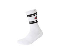 Socken CHAMPION, Damen, Gr. 43-46, weiß (wht, wht, wht, ns), Materialmix, geringelt, unifarben, elastisch, Socken Socken, unifarben oder geringelt, Packung mit 3 Paar, elastisches Material (35696304-4